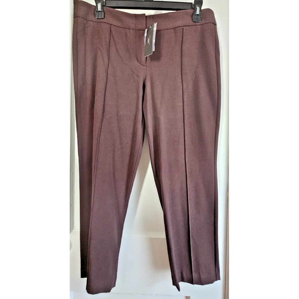 NWT BCBGMAXAZRIA AUDREY woman Sz 4 centered seamed the slim capris